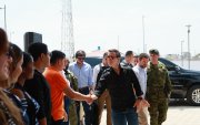 El presidente de la República, Daniel Noboa, y el ministro de Gobierno, José De La Gasca.