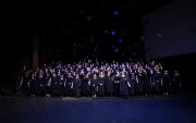 Durante la ceremonia, 98 alumnos fueron proclamados como bachilleres.