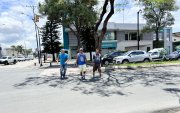 Ausencia. En Urdesa como en otras ciudadelas, las líneas de cruce peatonal no están delimitadas en la calzada. Estas señalan dónde el peatón tiene derecho de paso obligatorio.