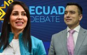 Luisa González y Daniel Noboa ya debatieron entre sí en la segunda vuelta electoral del 2023.
