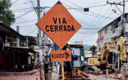 En la ciudad hay varias calles que se encuentran cerradas por trabajos de mantenimiento