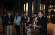 Chiqui Castro durante la presentación de la muestra.