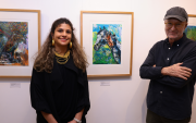 Los expositores Carla Alvarez y Luis Antonio de la Cerda.