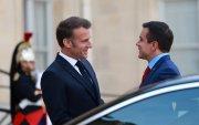 En su última gira, Daniel Noboa se reunió con el presidente de Francia, Emmanuel Macron.