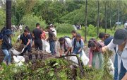 Jóvenes en Acción realizaron limpieza en Área de Recreación Parque Lago
