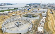 La Planta de Tratamiento de Aguas Residuales Los Merinos tiene un avance de construcción del 62,5%.
