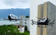 El modelo EH216-S de EHang realiza vuelos turísticos en China, marcando el inicio de la era comercial de los taxis aéreos