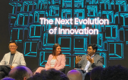 Jisun Park (Samsung), Vinesh Sukumar (Qualcomm) y Mindy Brooks (Google) en conferencia de post Galaxy Unpacked.