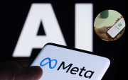 Interfaz de WhatsApp con el asistente Meta AI activo, una función que ha generado debate sobre privacidad y uso de datos personales.
