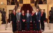 Caterina Costa, Guillermo Wright, Lily de Wright, Alberto Rigaíl, Esperanza de González, Roberto Wright y Diana de Pérez.