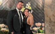 Elba Escobar con su novio, Max