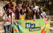 El colectivo Yasunidos, en la campaña, previo a la consulta popular del 2023.