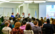 Alegría Amador,  Ezio Garay, Delia María Torres y Germán Arteta durante su presentación.