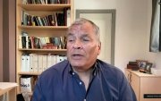 La mayor parte de la transmisión fue Rafael Correa defendiendo la teoría de la tinta transferible.