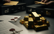 Barras de oro ecuatoriano exportadas por empresas y personas sin experiencia minera, en operaciones bajo investigación por posibles irregularidades y evasión tributaria.