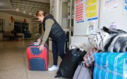 Centro. La Casa del Hermano, en el bulevar de la 24 de Mayo, acoge a familias en situación de movilidad humana.