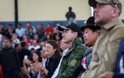 El presidente Daniel Noboa cumplió agenda en Otavalo.