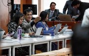 Audiencia. El fiscal general subrogante, Wilson Toainga, encabezó la acusación en el proceso del caso Sinohydro.