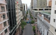 La ATM anunció el cierre en la avenida 9 de Octubre, centro de Guayaquil.