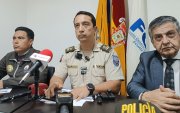 El coronel Pablo Inga, jefe del distrito norte de la Policía Nacional, informó detalles sobre la reducción de muertes violetas en Azuay.