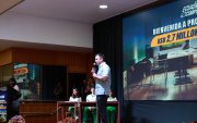 El presidente Daniel Noboa fue el principal portavoz del traslado de presos a la cárcel del Encuentro.