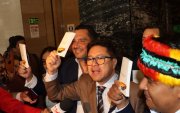 El correísmo, con la Constitución de Montecristi en mano, celebró el resultado de la Consulta 2025.