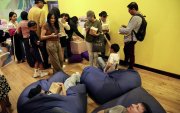 La exposición cuenta con diversas actividades y juegos para el público.