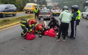 Uno de los ocupantes de la motocicleta falleció en el siniestro de tránsito.