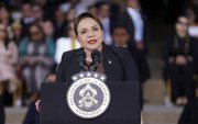 Fotografía del 18 de diciembre de 2025 de la presidenta de Honduras, Xiomara Castro, en Tegucigalpa (Honduras).