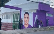 El Municipio mostró fotografías de una pared pintada sin permiso.