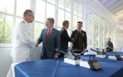 En la inauguración del Centro de Fusión de Inteligencia Ecuatoriano-Europeo se entregaron drones.