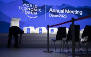 Auditorio del Foro Económico Mundial de Davos, en Suiza.