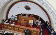 La Asamblea Nacional de Venezuela, durante la sesión del 29 de enero, en la que se aprobó la reforma a la Ley de Hidrocarburos para atraer inversión privada.