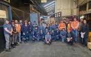 Trabajadores de Continental Tires en una de las plantas en Ecuador.