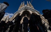 Iglesia. Una vista exterior de la Basílica de la Sagrada Familia, a inicios de este mes, n obra del arquitecto español Antoni Gaudí, en Barcelona.