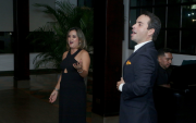 La soprano Karen Bohórquez y el tenor Francisco Ortega, acompañados al piano por el maestro Eddie González.