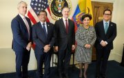 Autoridades que participaron en las negociaciones del Acuerdo de Comercio Recíproco entre Ecuador y Estados Unidos.