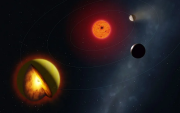 Ilustración del exoplaneta L 98-59 d a 35 años luz de la Tierra.