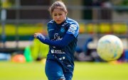 Anahí Vargas futbolista de la selección de Ecuador Sub 17.