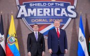 El presidente Daniel Noboa en un encuentro con el presidente de Estados Unidos, Donald Trump.