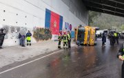 La volqueta aplastó al motocilista en la av. Simón Bolívar y Granados.