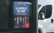 En la imagen, carteles electorales de las elecciones municipales en París, que se celebran los 15 y 22 de marzo.