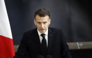 El presidente francés Emmanuel Macron, el pasado lunes 2 de marzo durante un discurso cerca de Brest, en Francia.