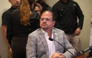 El ministro del Interior, John Reimberg, lidera la intervención a Segura EP, de Guayaquil.