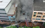 El edificio Multicomercio sufrió un grave incendio.