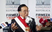 José María Balcázar, parlamentario de Perú Libre, asume como presidente interino tras ser elegido por el Congreso en medio de una nueva crisis institucional