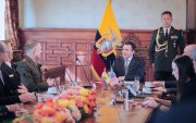 El presidente de Ecuador, Daniel Noboa, recibió el lunes 2 de marzo al líder del Comando Sur de Estados Unidos, Francis L. Donovan, en el Palacio de Carondelet.