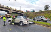 El siniestro de tránsito ocurrió en el kilómetro 9 de la Ruta Viva.