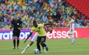 El pasado 9 de septiembre, Moisés Caicedo (d) fue expulsado en el partido entre Ecuador y Argentina, por la fecha final de las eliminatorias al Mundial 2026.
