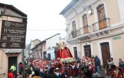 La romería, con raíces  en 1601, recorre el  Centro Histórico cada Sábado Santo.